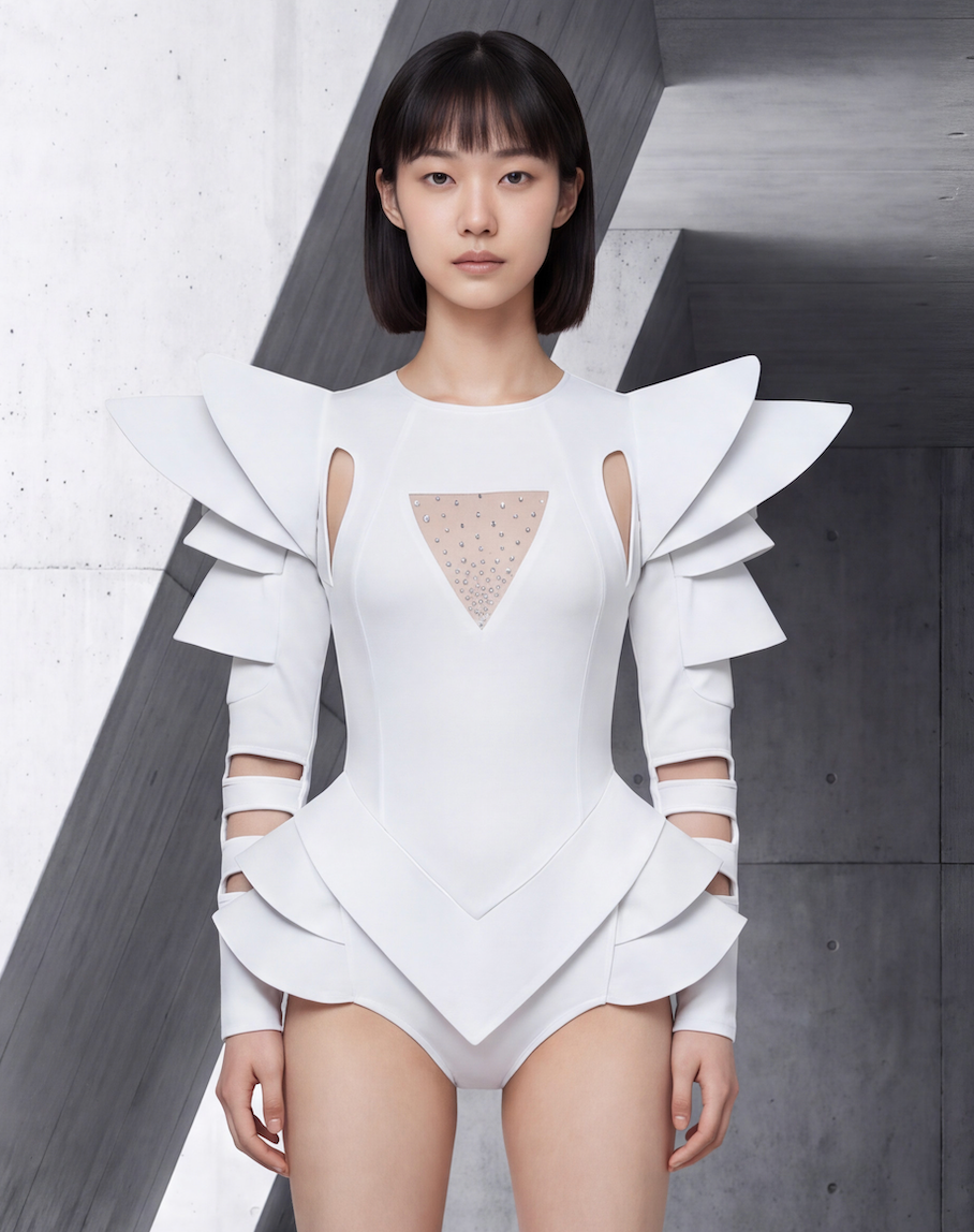 Leeloo SciFi Dress / Geometric Lady Gaga Costume / Futuristic Alien Sp – Manifestie