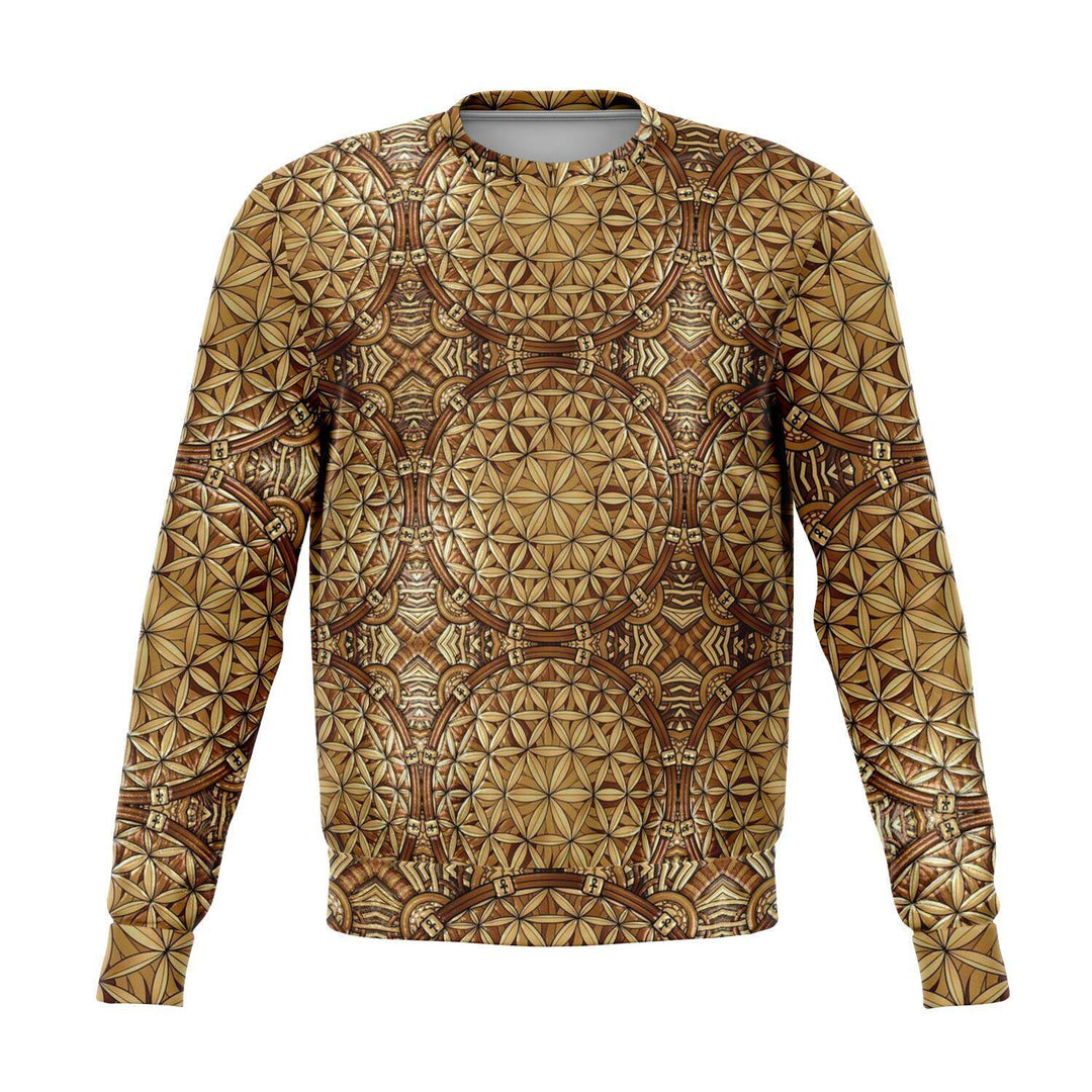 GOLD FLOWER OF LIFE unisex PREMIUM SWEATSHIRT - Manifestie