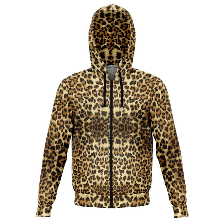 LEOPARD PRINT PREMIUM ZIP UP HOODIE - Manifestie