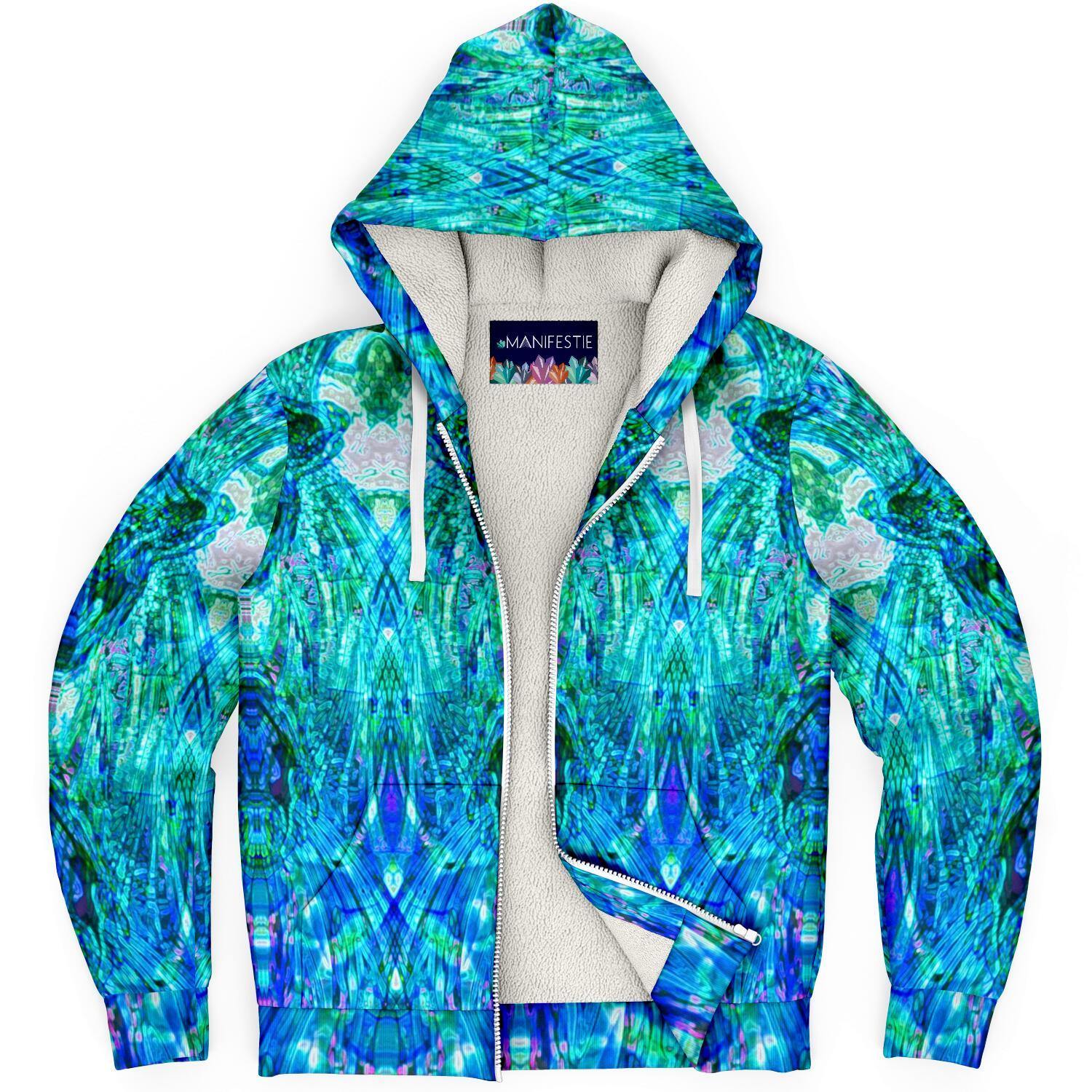 Morning Glory Premium Sherpa Lined Zip Hoodie - Manifestie