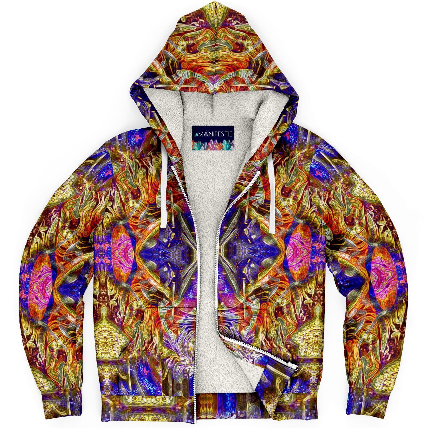 Nirvana Bliss Premium Sherpa Lined Zip Hoodie - Manifestie