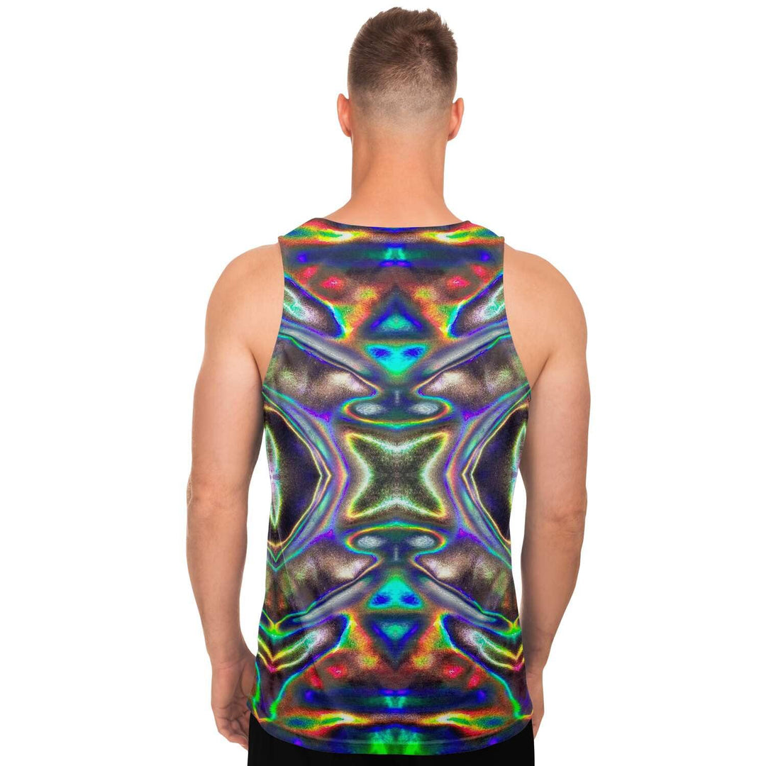 Mens Holographic Print Tank Top - Manifestie