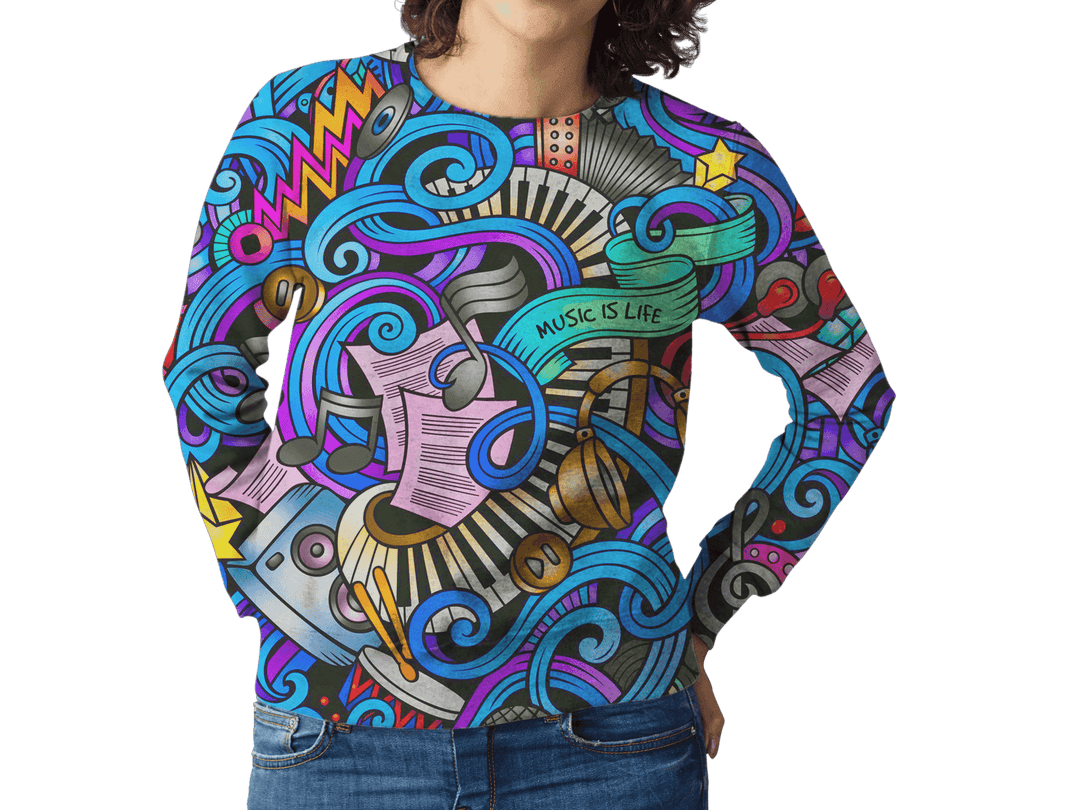 MUSIC IS LIFE unisex PREMIUM SWEATSHIRT - Manifestie