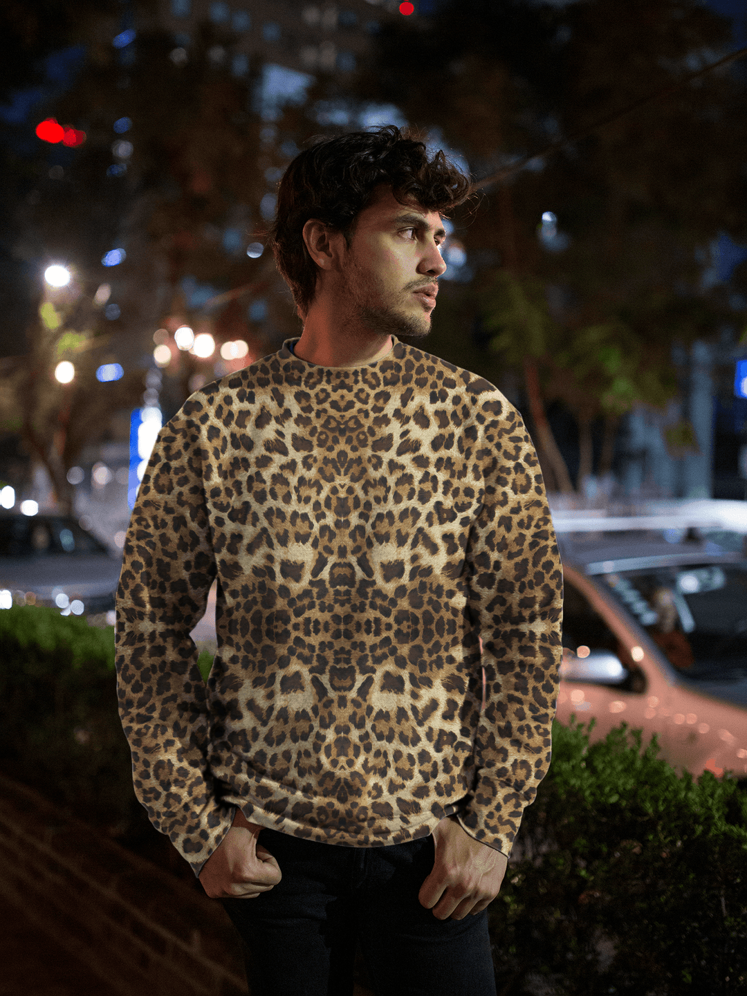 LEOPARD unisex PREMIUM SWEATSHIRT - Manifestie
