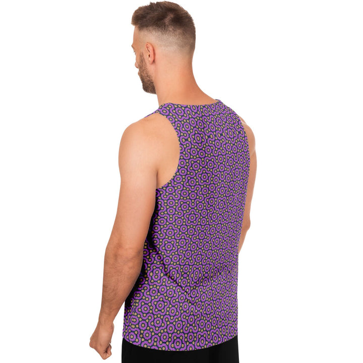 Mosaic Fractal Tank Top – Fuscia Geometric Pattern Tank
