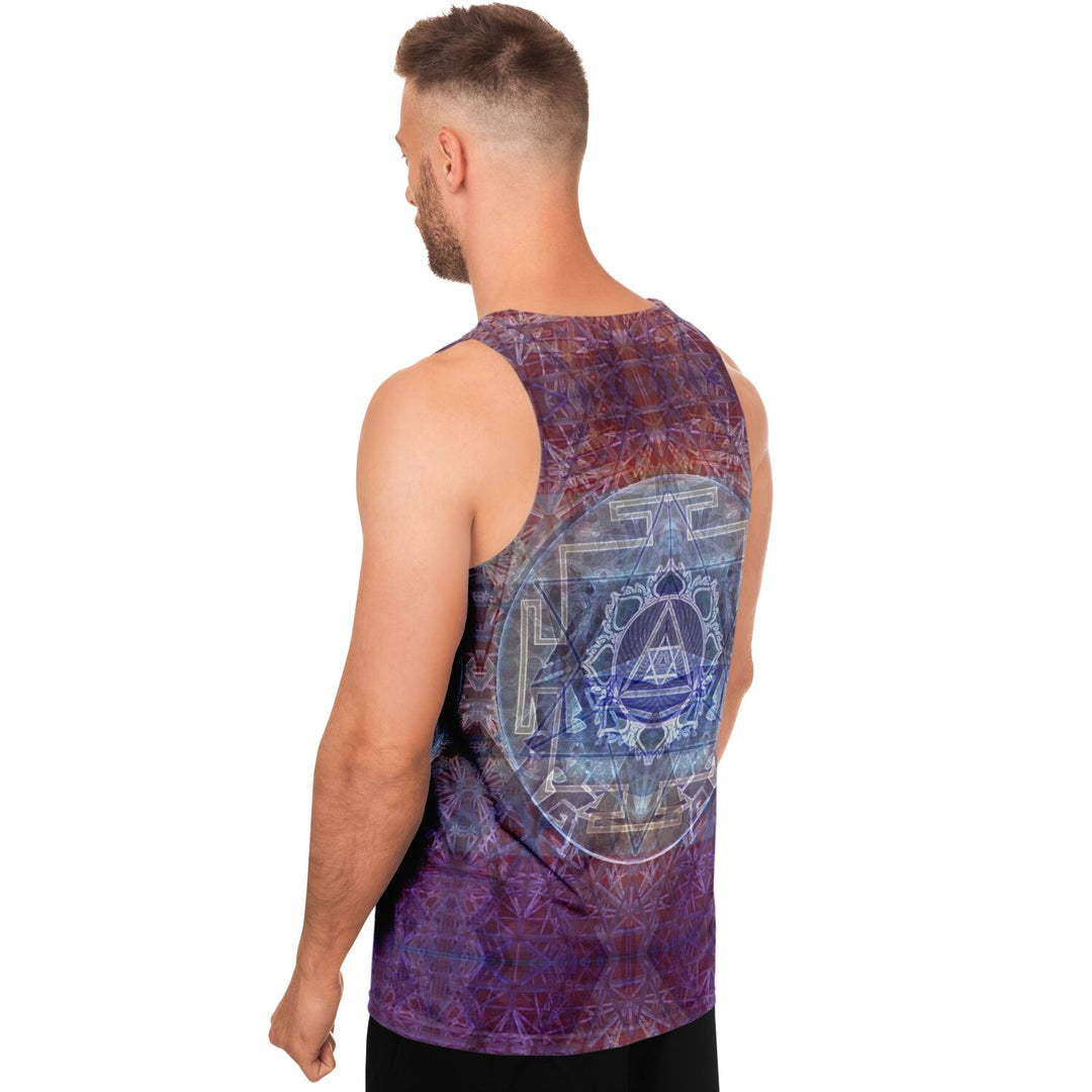 Sacred Violet Tank Top – Festival Shirt with Sacred Geometry