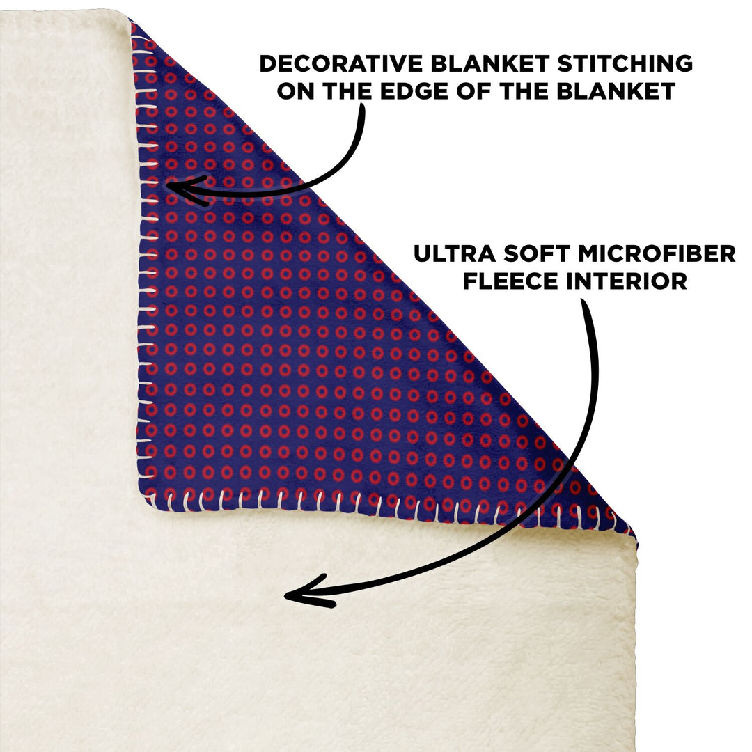 Fishman Donuts Micro-Mink Throw Blanket | Phish Decor | 3 Sizes