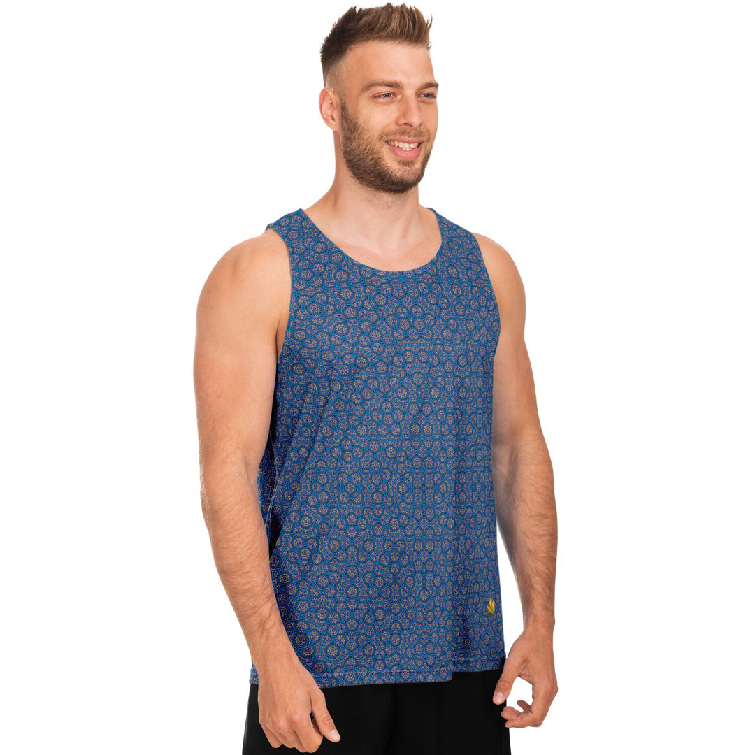 Mosaic Fractal Tank Top – Starlight Geometric Pattern Tank
