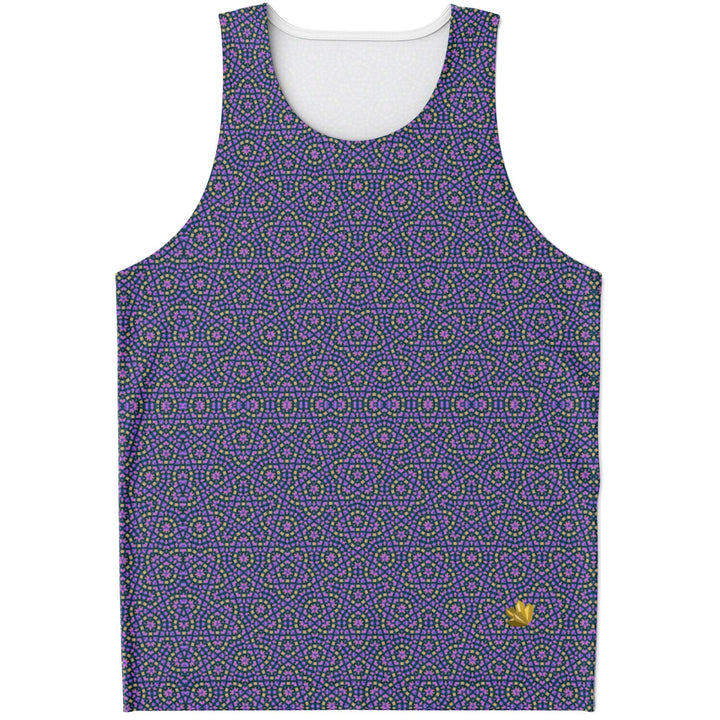 Mosaic Fractal Tank Top – Purple Geometric Pattern Tank