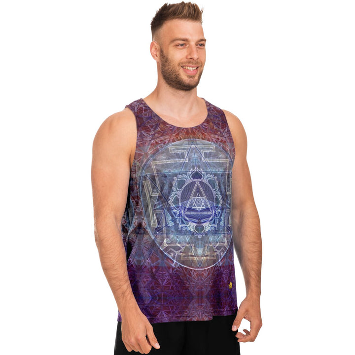 Sacred Violet Tank Top – Festival Shirt with Sacred Geometry