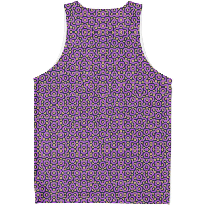 Mosaic Fractal Tank Top – Fuscia Geometric Pattern Tank