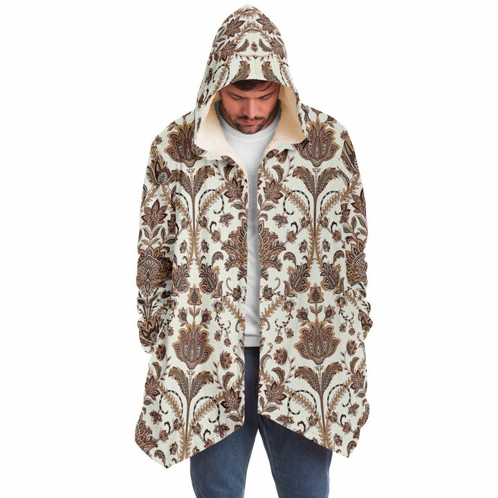Spirit Ember Cuddle Cloak | Unisex Minky Sherpa Lined Hooded Coat | Women and Mens Festival Coat | Mountain Fashion