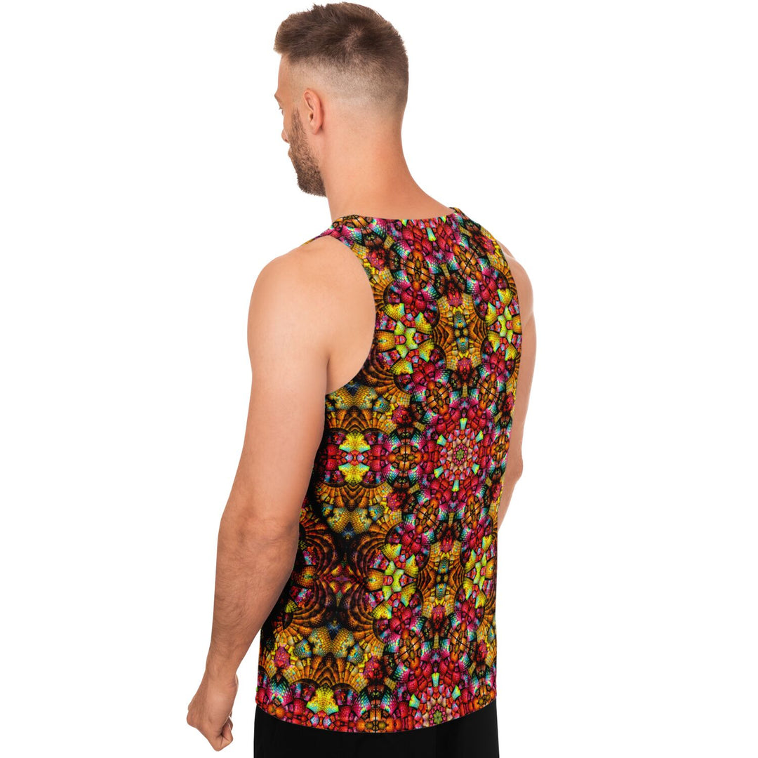 Fractal Glass Tank Top – Kaleidoscope Pattern Festival Shirt