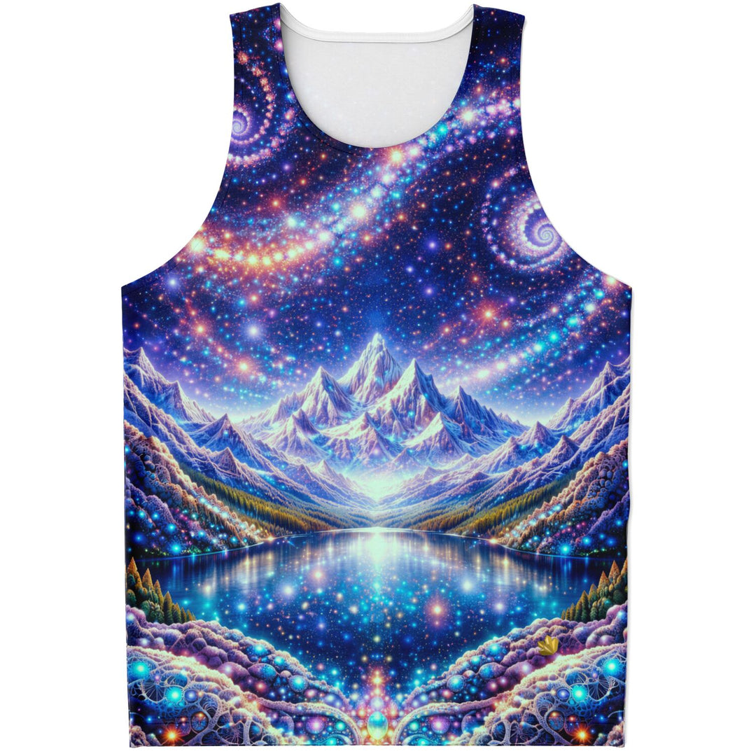 Cosmic Sierra Mountains Tank Top - Visionary Psychedelic Shirt