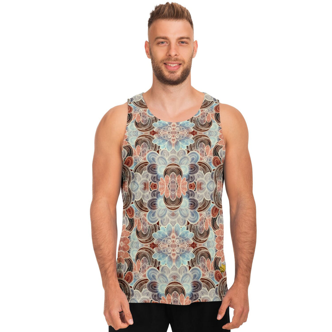 Desert Lace Tank Top – Intricate Mandala Pattern Statement Tank
