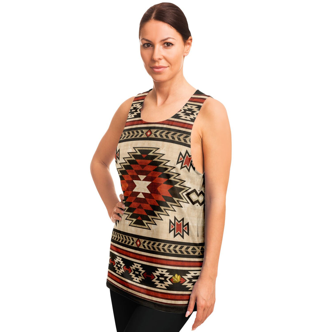 Desert Weave Tank Top – Southwestern Geometric Pattern Tank