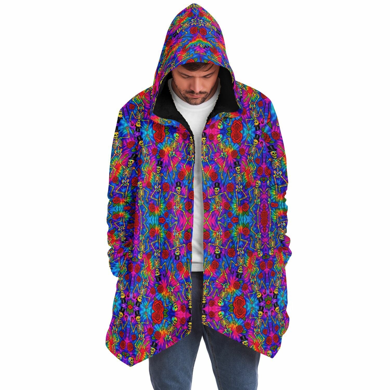 Tie Dye Dancing Skeleton Cuddle Cloak | Grateful Dead
