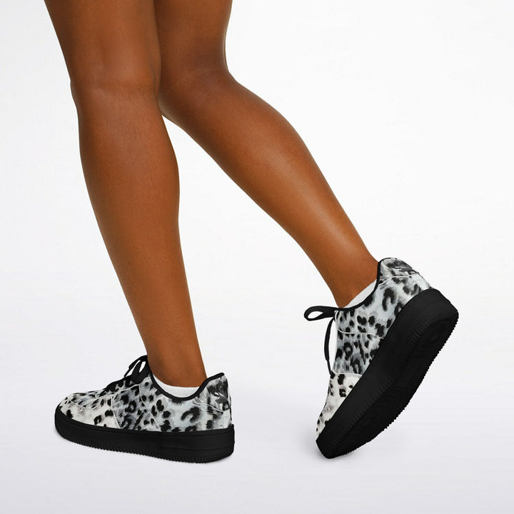 Snow Leopard High Top Sneakers