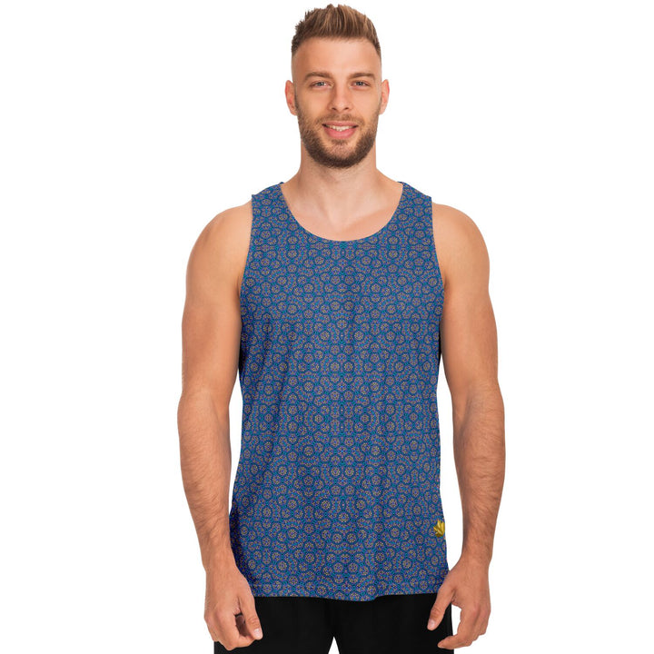 Mosaic Fractal Tank Top – Starlight Geometric Pattern Tank
