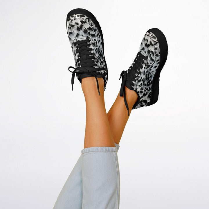 Snow Leopard High Top Sneakers