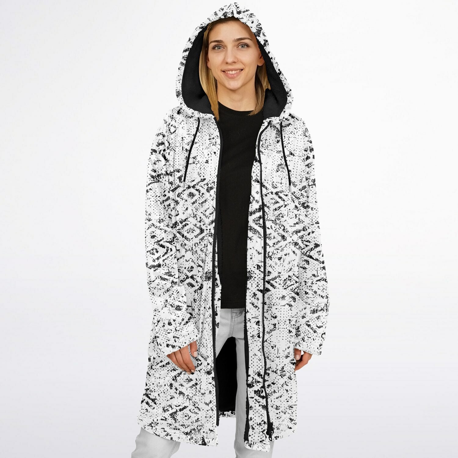 ボディ・フェイスケア BONDS  AirForce  cuddle Tribal Fade Cuddle Coat | Black White | Unisex Minky Sherpa Lined