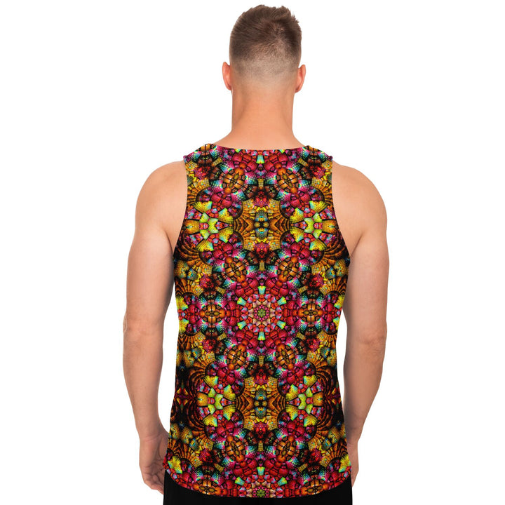 Fractal Glass Tank Top – Kaleidoscope Pattern Festival Shirt