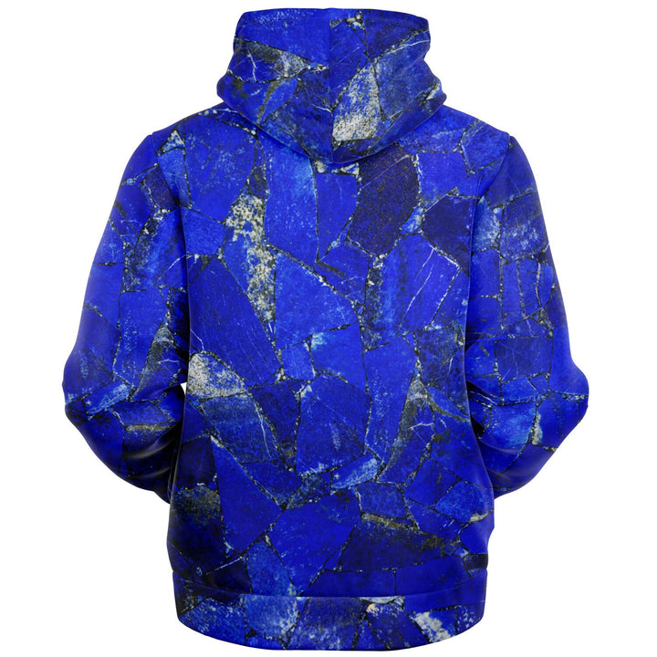 Lapis Lazuli Premium Sherpa Lined Zip Up Hoodie