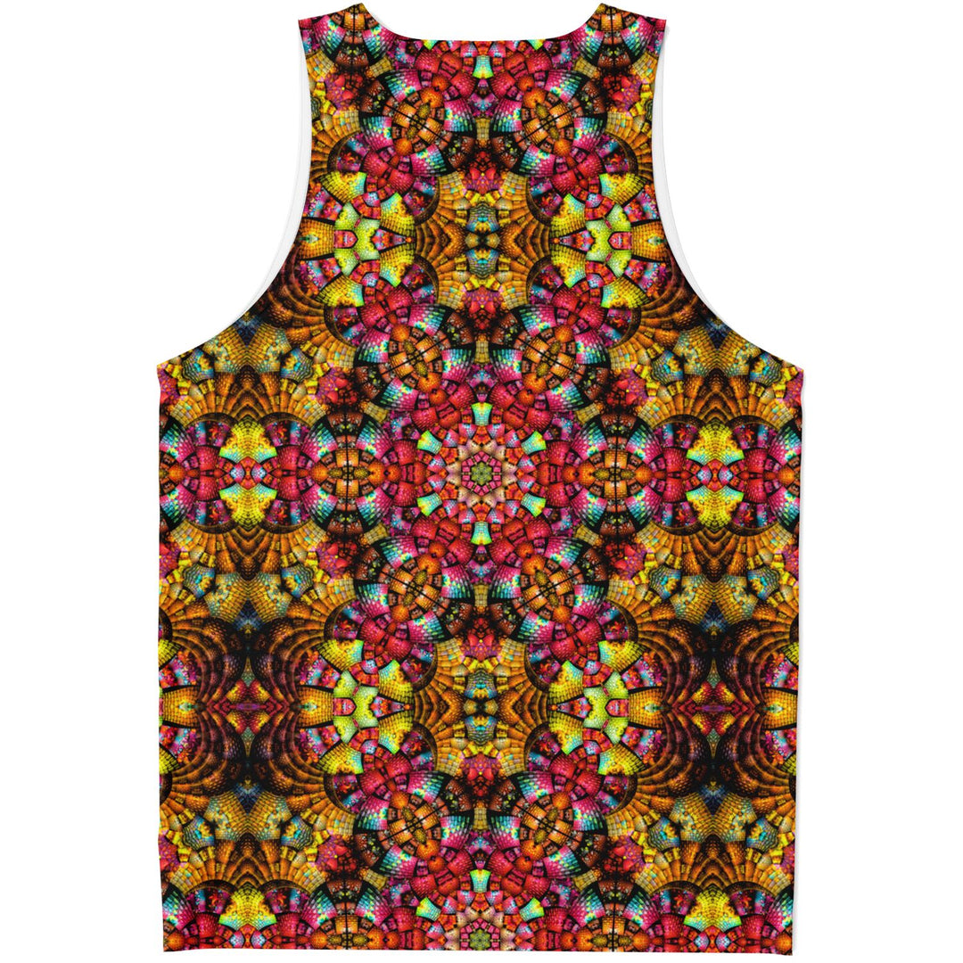 Fractal Glass Tank Top – Kaleidoscope Pattern Festival Shirt