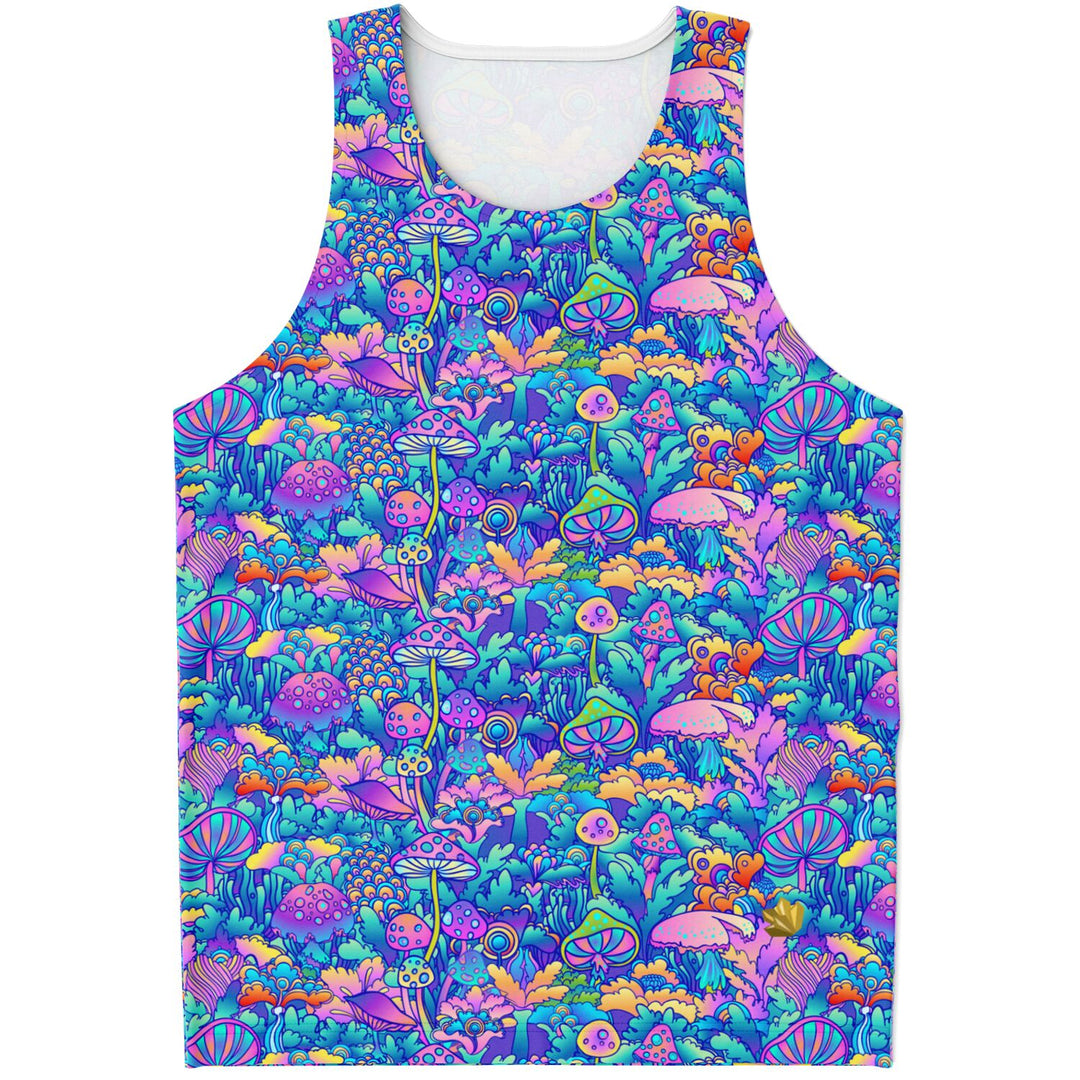 Psychedelic Mushroom Tank Top – Trippy Festival Shirt