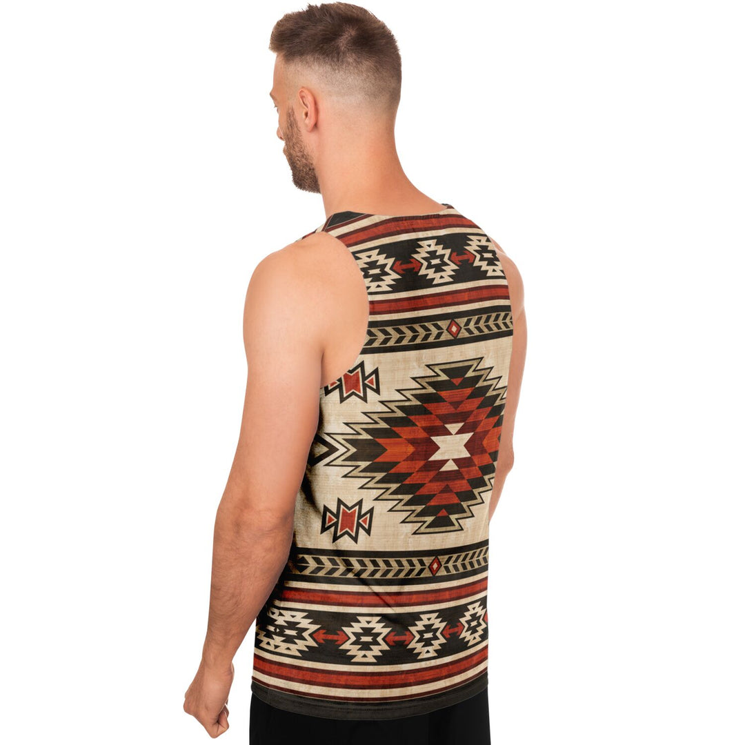 Desert Weave Tank Top – Southwestern Geometric Pattern Tank