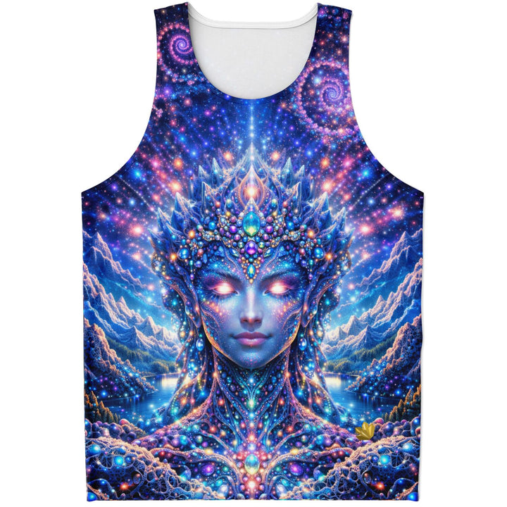 Cosmic Oracle Tank Top – Visionary Goddess Psychedelic Shirt