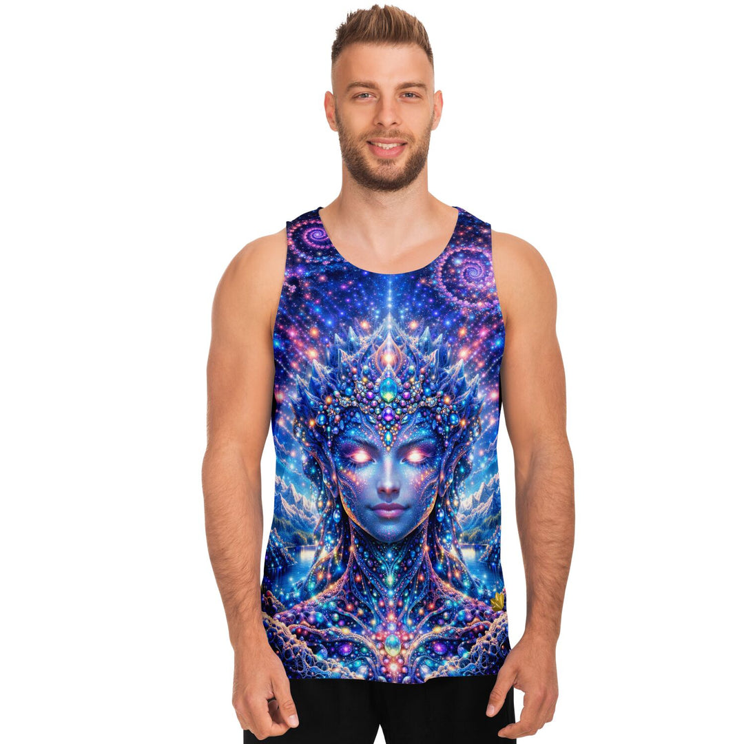 Cosmic Oracle Tank Top – Visionary Goddess Psychedelic Shirt