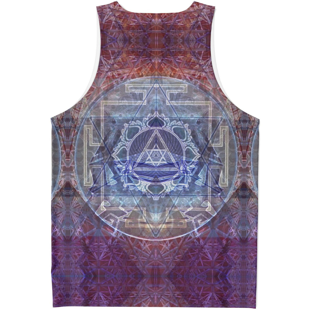 Sacred Violet Tank Top – Festival Shirt with Sacred Geometry
