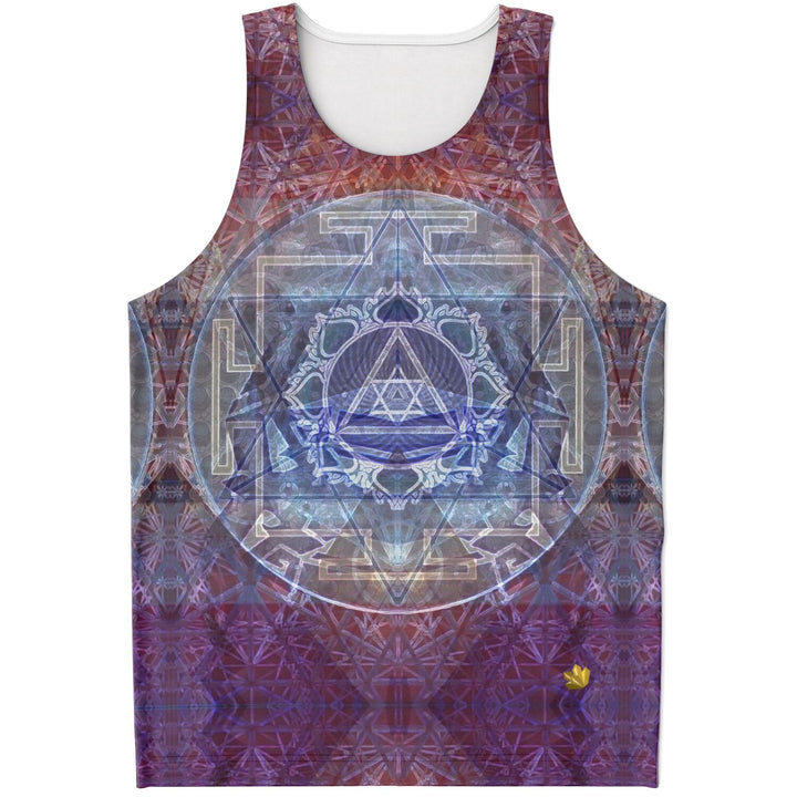 Sacred Violet Tank Top – Festival Shirt with Sacred Geometry