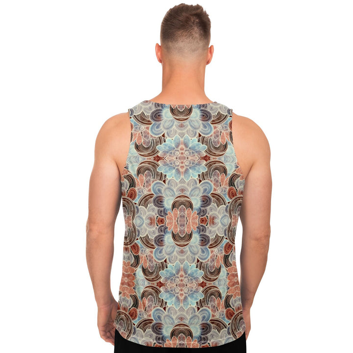 Desert Lace Tank Top – Intricate Mandala Pattern Statement Tank