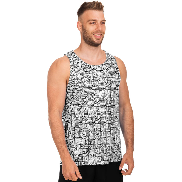 Zentangle Tank Top – Black &amp; White Pattern Statement Tank