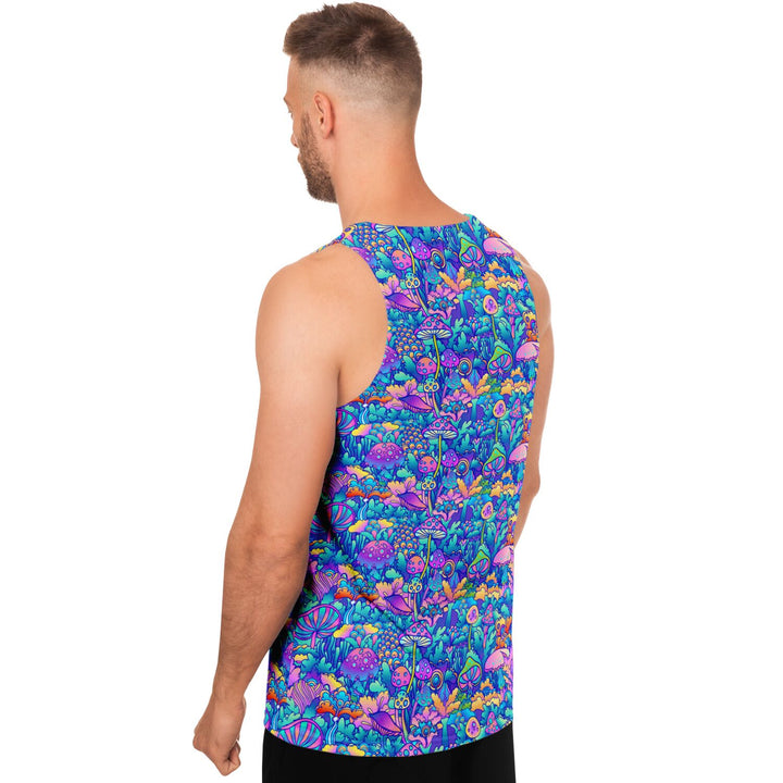 Psychedelic Mushroom Tank Top – Trippy Festival Shirt