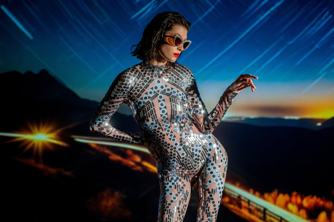 Roaring Cat Eye Rhinestone Sunglasses, Retro 20's Glamour