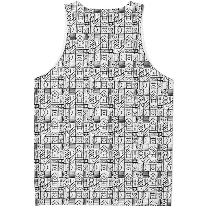 Zentangle Tank Top – Black &amp; White Pattern Statement Tank