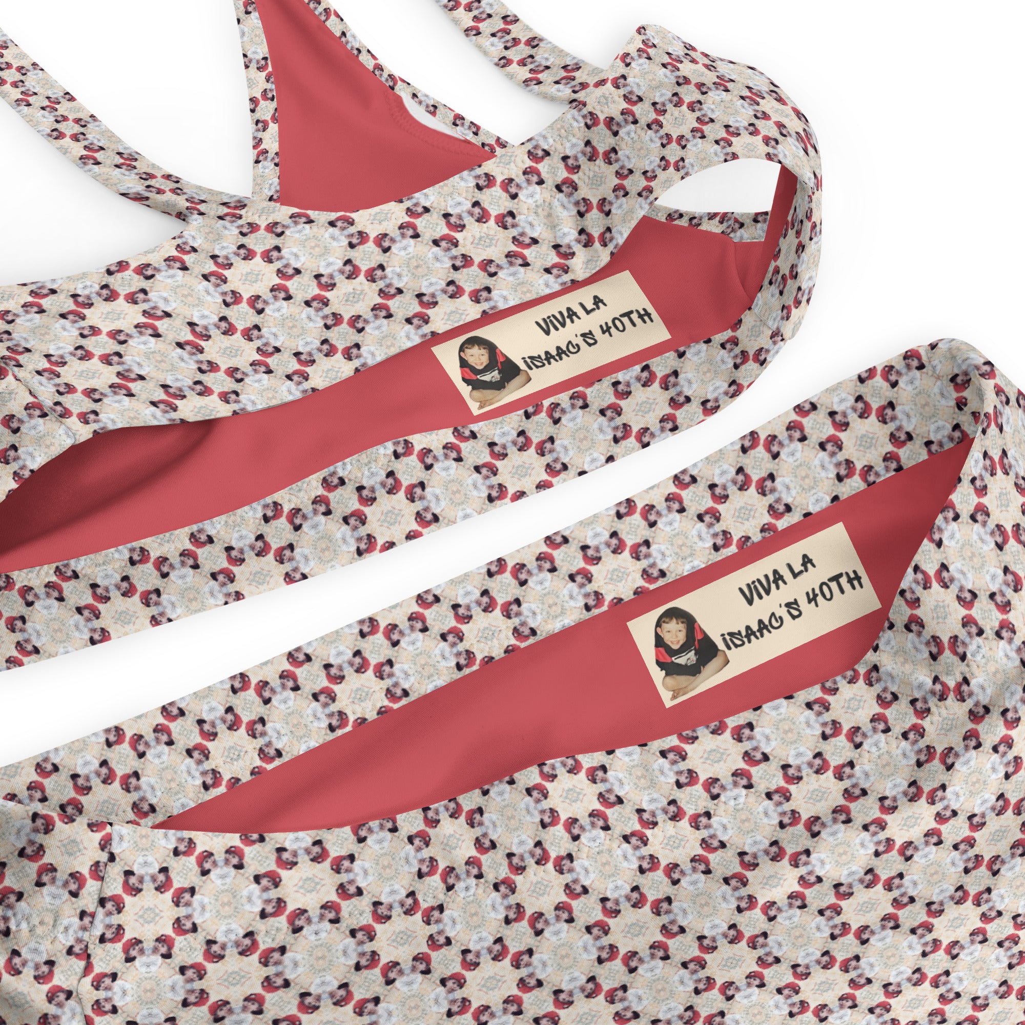 Isaac's 40th Birthday high-waisted bikini SET
