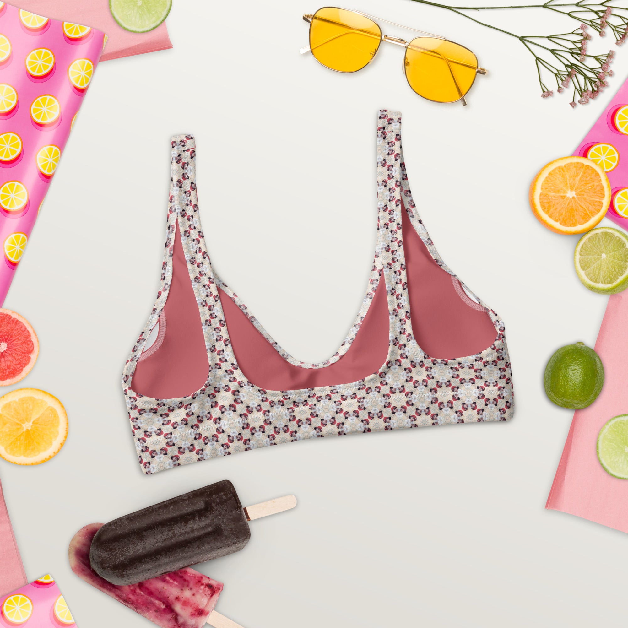 Isaac's 40th Birthday Recycled padded bikini TOP ONLY