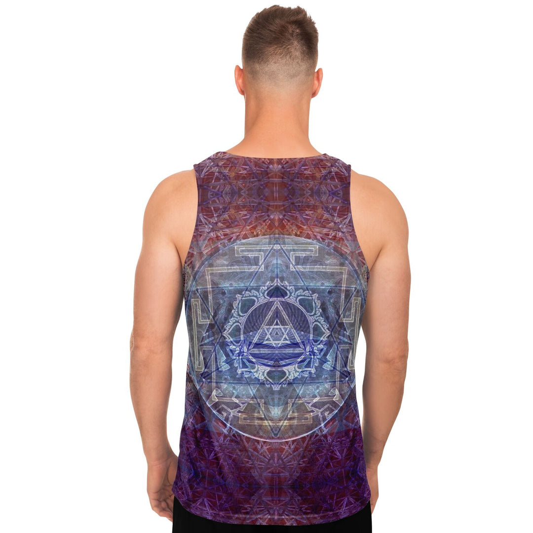 Sacred Violet Tank Top – Festival Shirt with Sacred Geometry