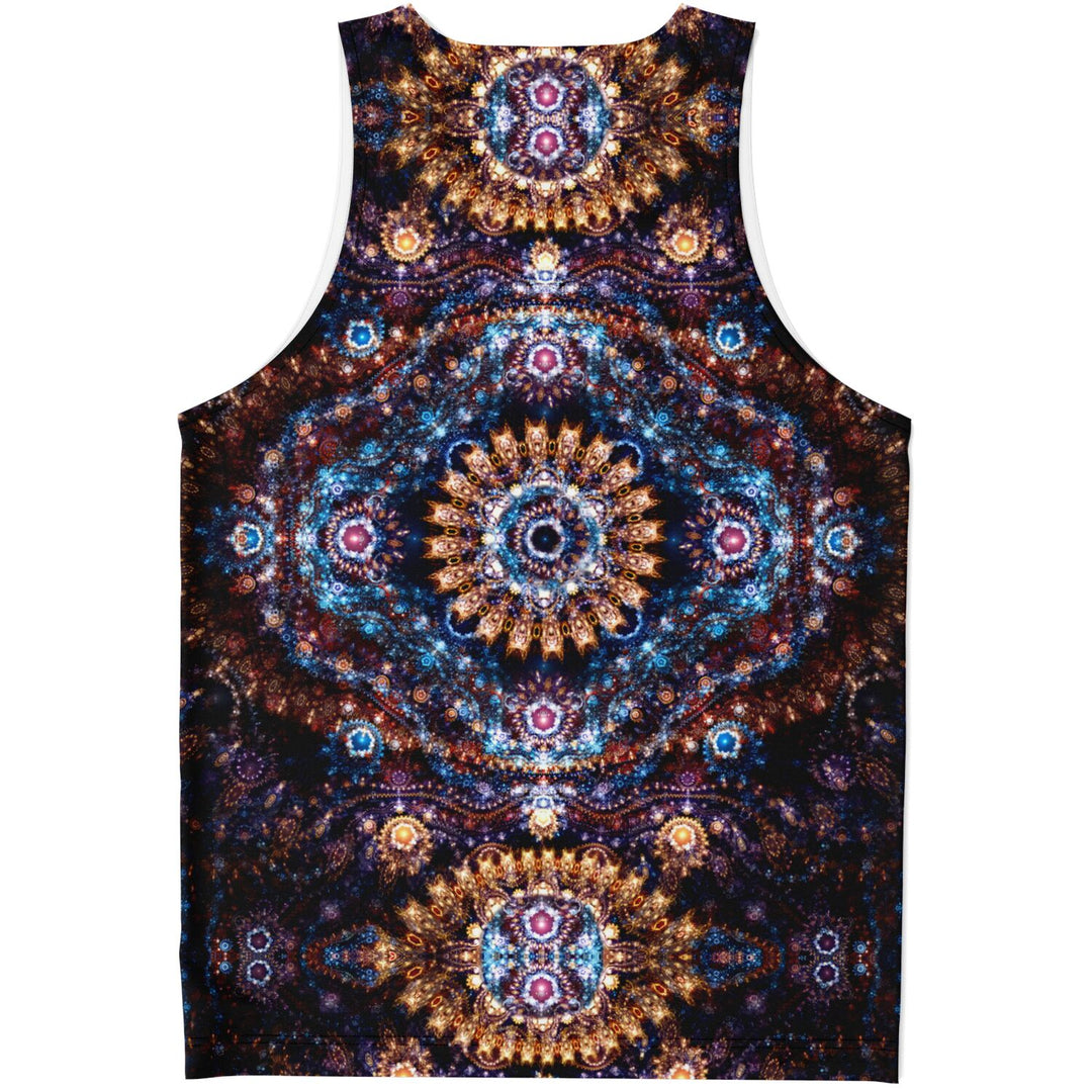 Cosmic Plane Tank Top – NASA Space Image Festival Shirt with Celestial Mandala Pattern