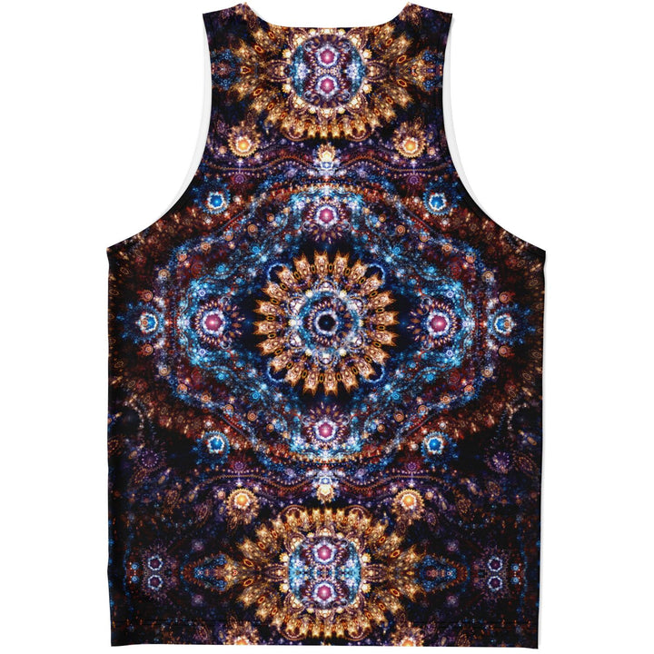 Cosmic Plane Tank Top – NASA Space Image Festival Shirt with Celestial Mandala Pattern