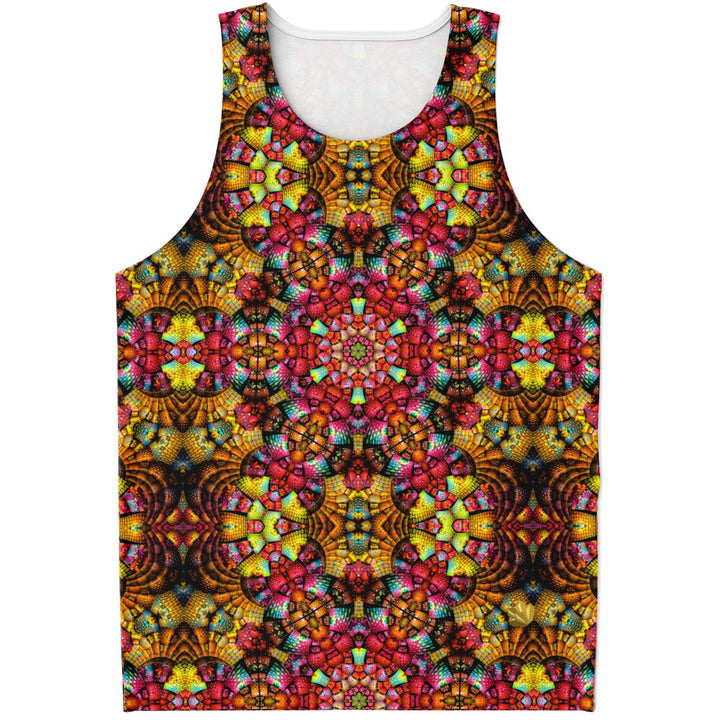 Fractal Glass Tank Top – Kaleidoscope Pattern Festival Shirt