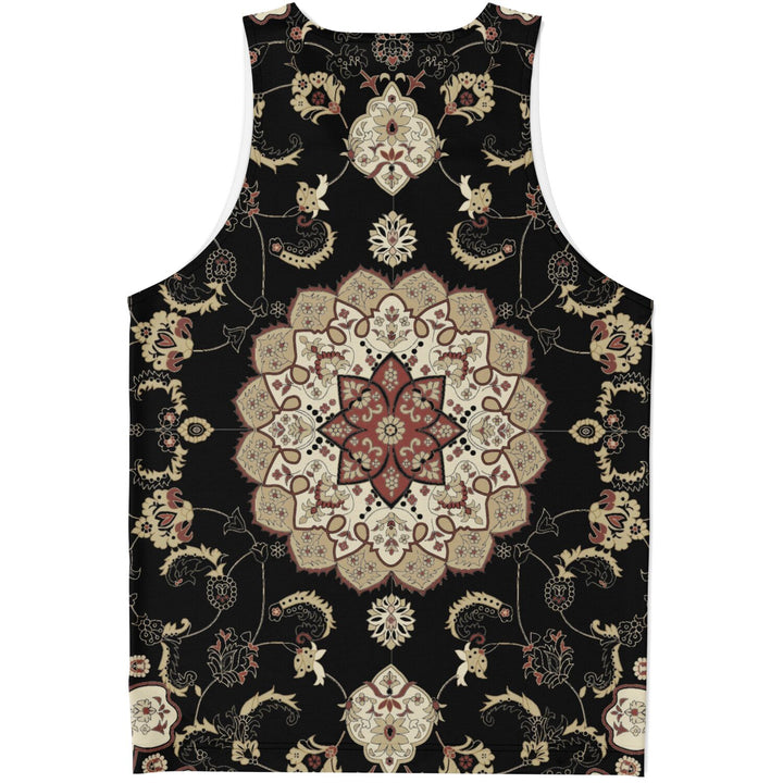 Classic Persian Tank Top | Black | Ornate Mandala Festival Shirt