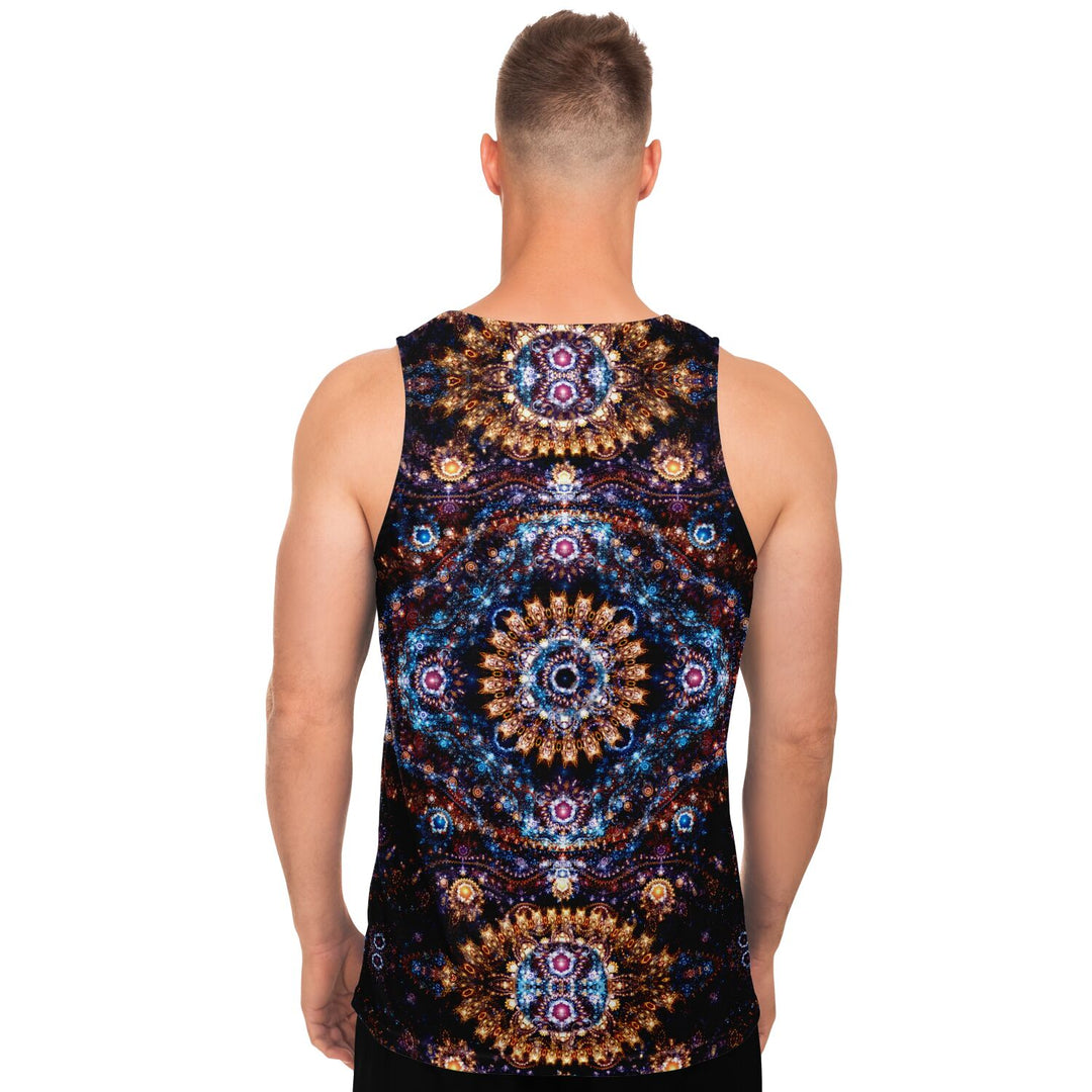 Cosmic Plane Tank Top – NASA Space Image Festival Shirt with Celestial Mandala Pattern