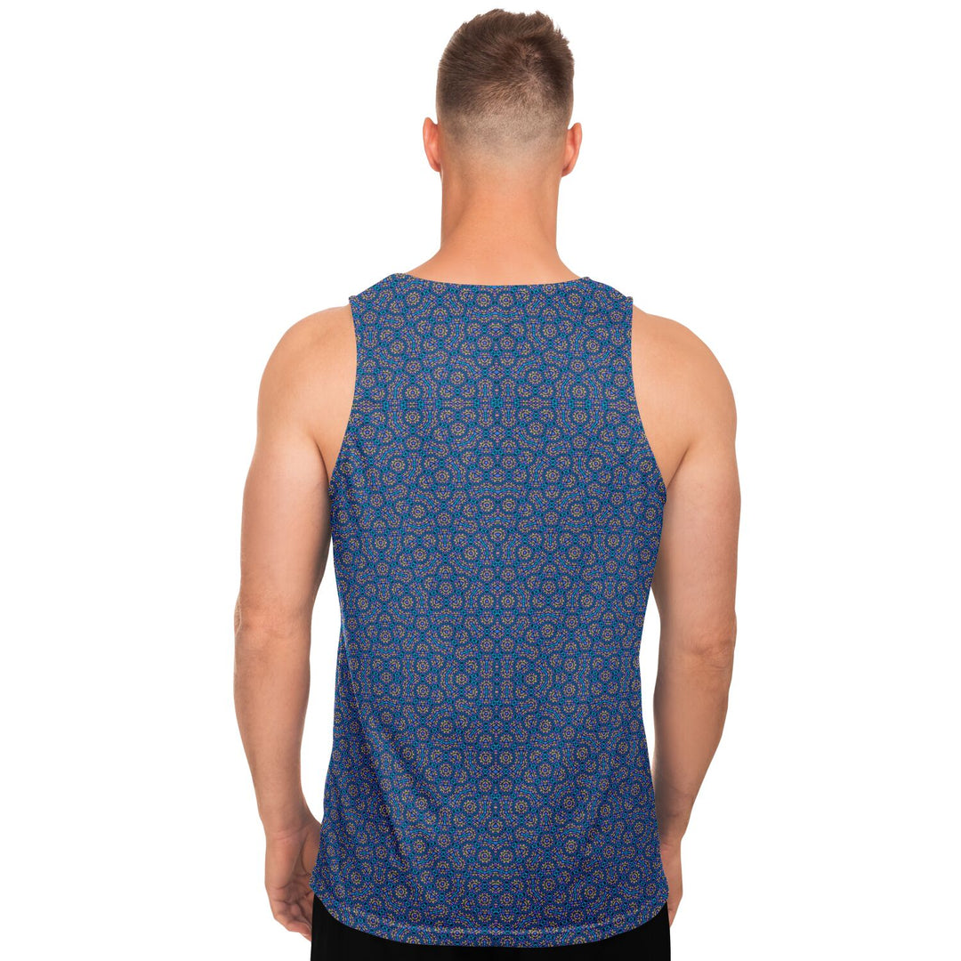Mosaic Fractal Tank Top – Starlight Geometric Pattern Tank