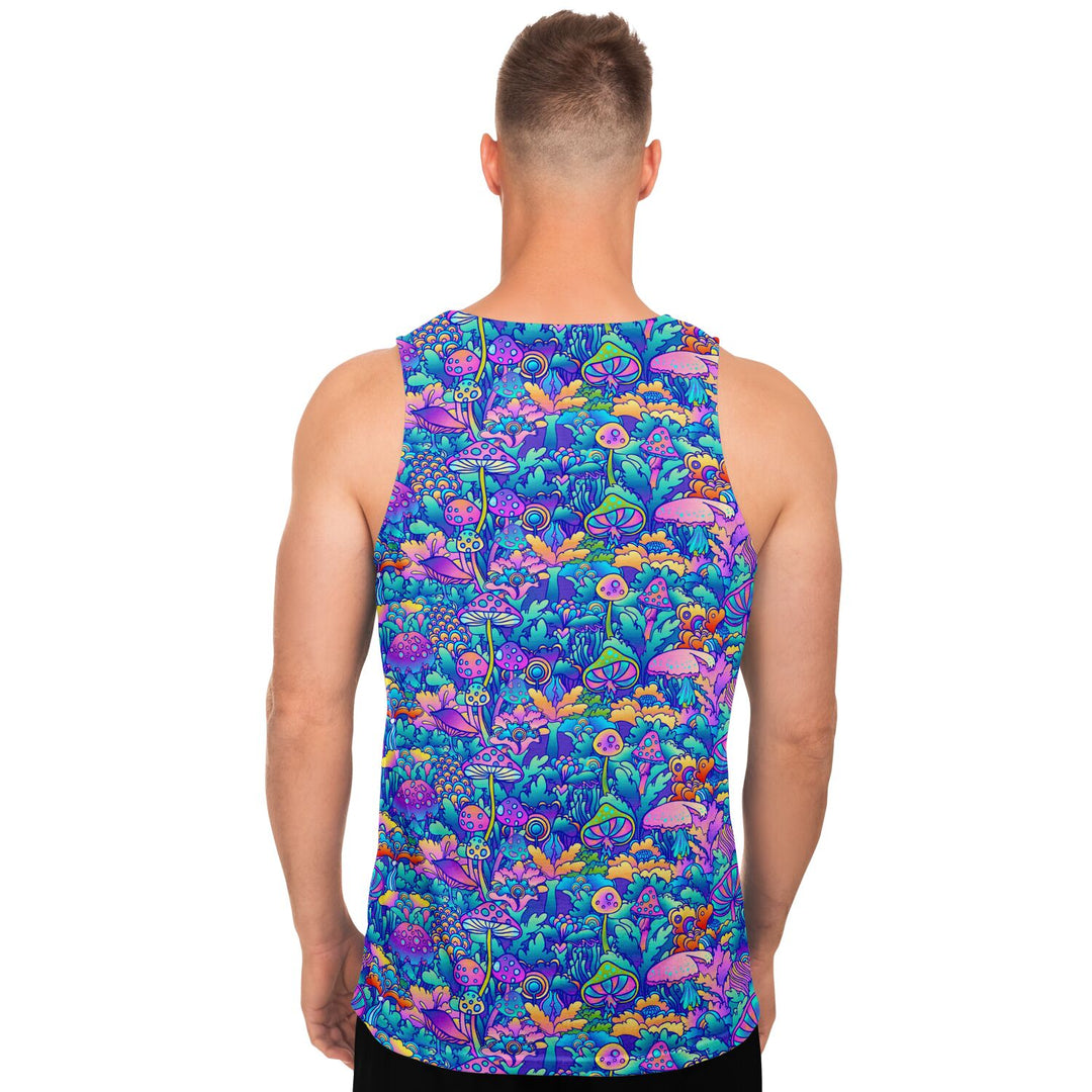 Psychedelic Mushroom Tank Top – Trippy Festival Shirt