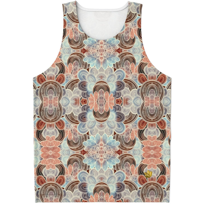 Desert Lace Tank Top – Intricate Mandala Pattern Statement Tank